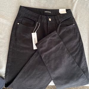Black denim jeans